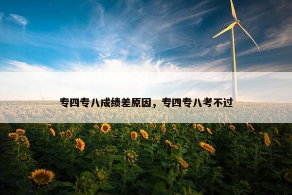 专四专八成绩差原因，专四专八考不过