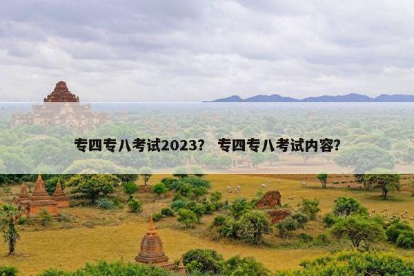 专四专八考试2023？ 专四专八考试内容？