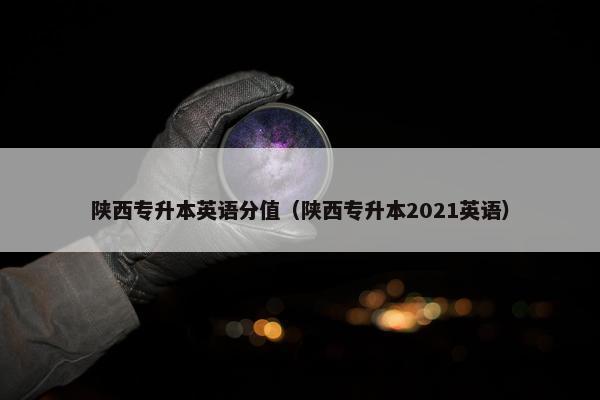 陕西专升本英语分值（陕西专升本2021英语）