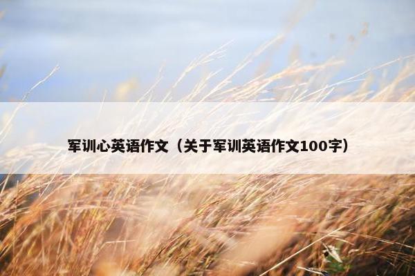 军训心英语作文（关于军训英语作文100字）