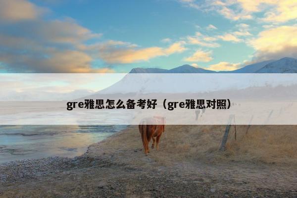 gre雅思怎么备考好（gre雅思对照）