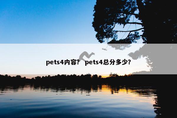 pets4内容？ pets4总分多少？