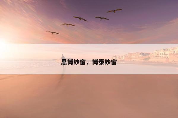 思博纱窗，博泰纱窗