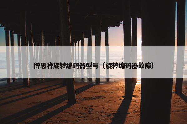 博思特旋转编码器型号（旋转编码器故障）