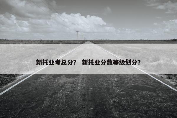 新托业考总分？ 新托业分数等级划分？