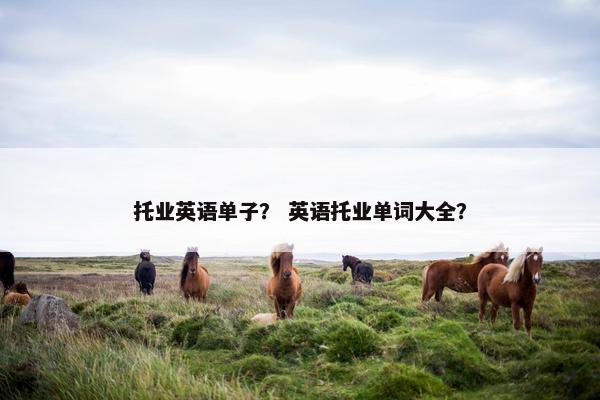 托业英语单子？ 英语托业单词大全？