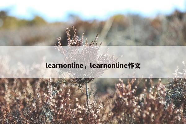 learnonline，learnonline作文