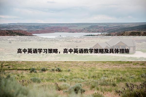 高中英语学习策略，高中英语教学策略及具体措施
