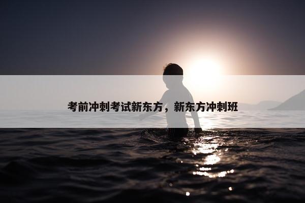 考前冲刺考试新东方，新东方冲刺班