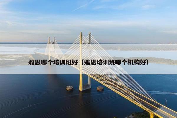 雅思哪个培训班好（雅思培训班哪个机构好）