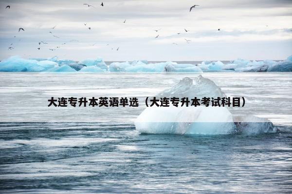大连专升本英语单选（大连专升本考试科目）