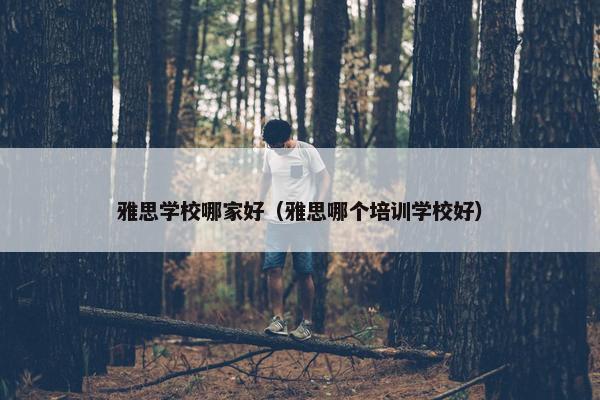 雅思学校哪家好（雅思哪个培训学校好）