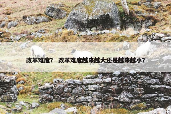 改革难度？ 改革难度越来越大还是越来越小？