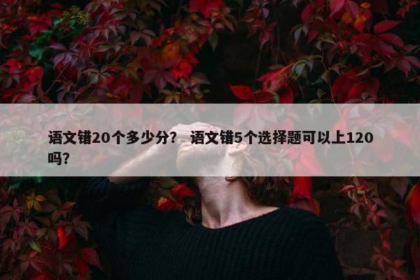 语文错20个多少分？ 语文错5个选择题可以上120吗？