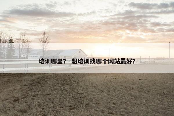 培训哪里？ 想培训找哪个网站最好？