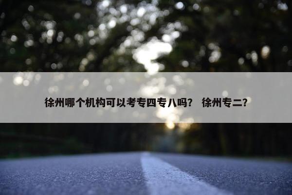 徐州哪个机构可以考专四专八吗？ 徐州专二？