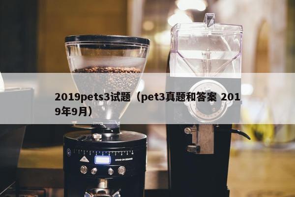2019pets3试题（pet3真题和答案 2019年9月）