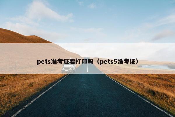 pets准考证要打印吗（pets5准考证）