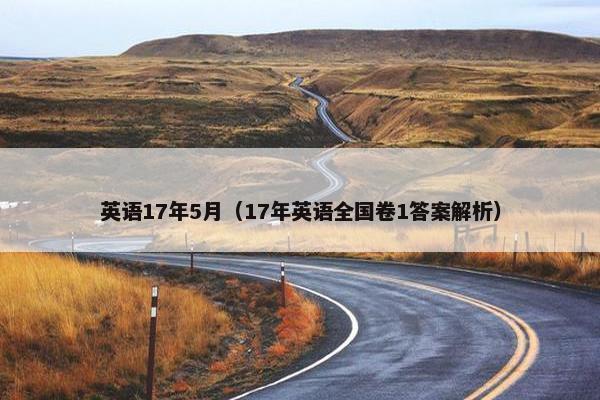 英语17年5月（17年英语全国卷1答案解析）