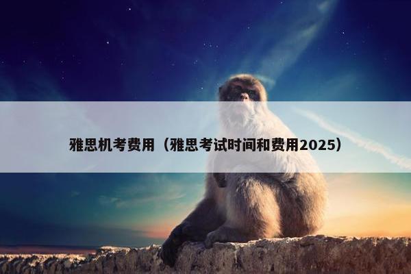 雅思机考费用（雅思考试时间和费用2025）