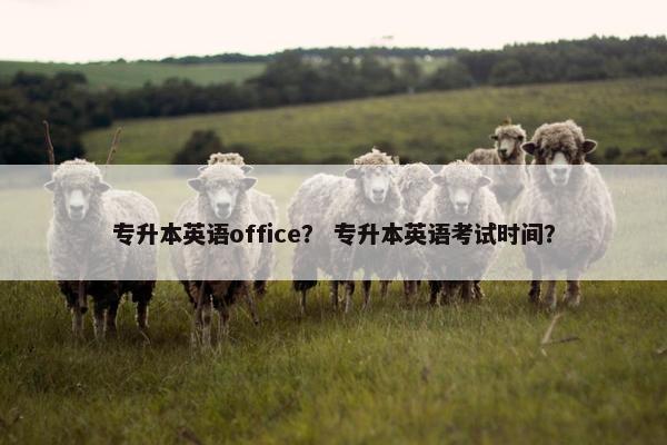 专升本英语office？ 专升本英语考试时间？