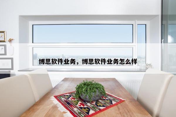 博思软件业务，博思软件业务怎么样