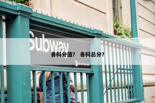 各科分值？ 各科总分？