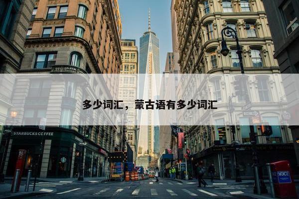 多少词汇，蒙古语有多少词汇