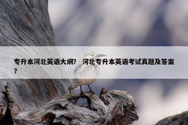 专升本河北英语大纲？ 河北专升本英语考试真题及答案？