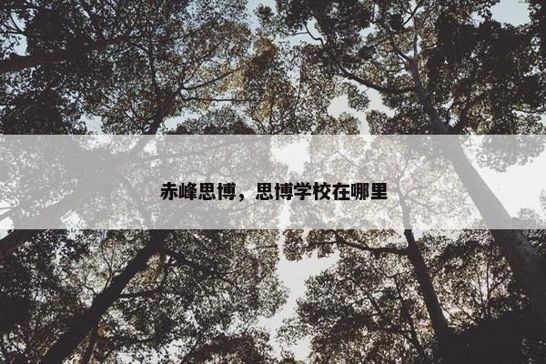赤峰思博，思博学校在哪里