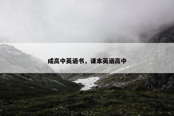 成高中英语书，课本英语高中