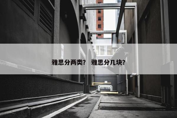 雅思分两类? 雅思分几块? 雅思分两类? 雅思分几块?