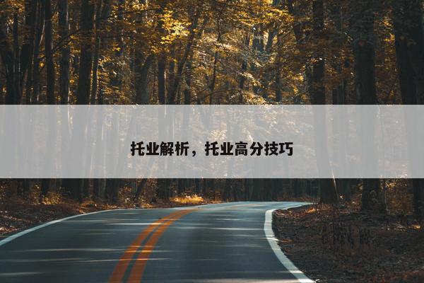 托业解析,托业高分技巧 托业解析,托业高分技巧