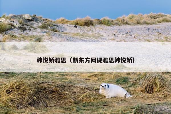 韩悦娇雅思(新东方网课雅思韩悦娇) 韩悦娇雅思(新东方网课雅思韩悦娇)
