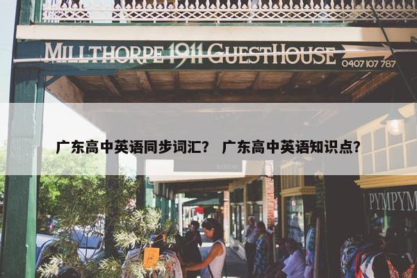 广东高中英语同步词汇？ 广东高中英语知识点？