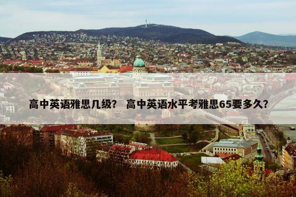 高中英语雅思几级? 高中英语水平考雅思65要多久?