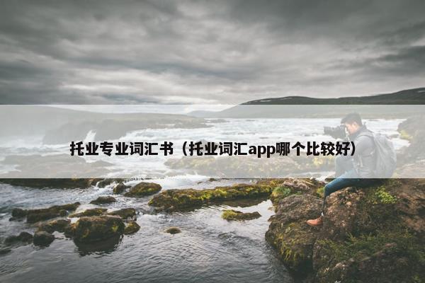 托业专业词汇书(托业词汇app哪个比较好)