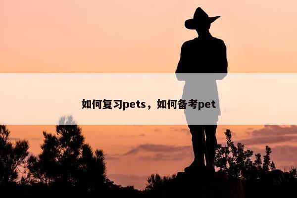 如何复习pets,如何备考pet