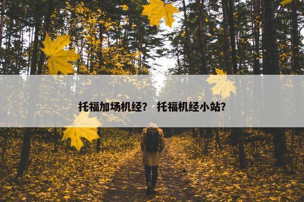 托福加场机经？ 托福机经小站？