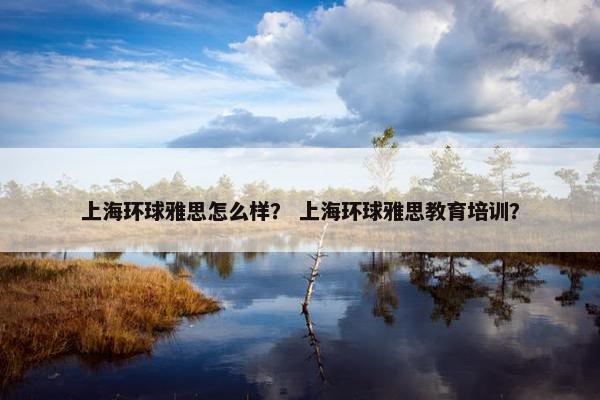 上海环球雅思怎么样？ 上海环球雅思教育培训？