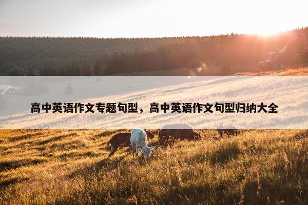 高中英语作文专题句型，高中英语作文句型归纳大全