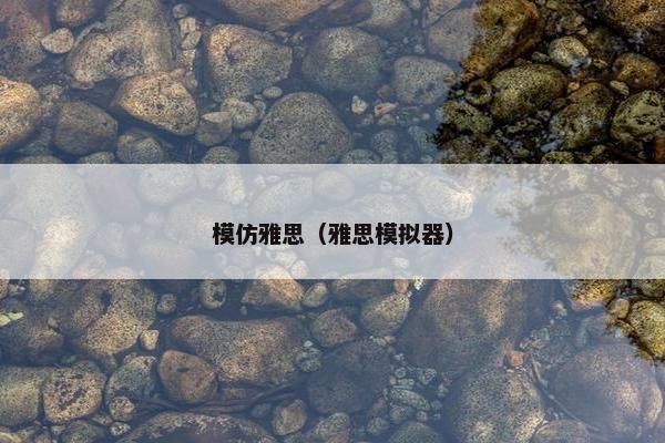 模仿雅思（雅思模拟器）