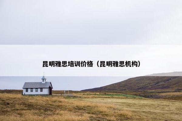 昆明雅思培训价格（昆明雅思机构）