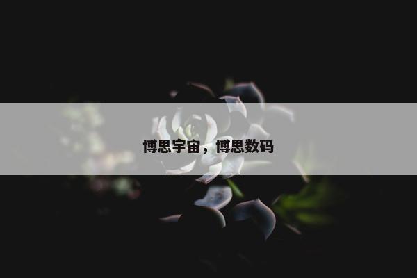 博思宇宙，博思数码