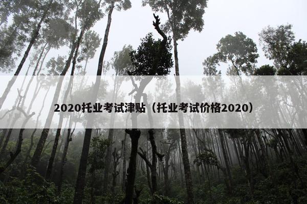 2020托业考试津贴(托业考试价格2020) 2020托业考试津贴(托业考试价格2020)