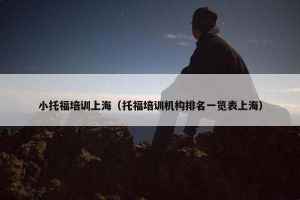 小托福培训上海（托福培训机构排名一览表上海）