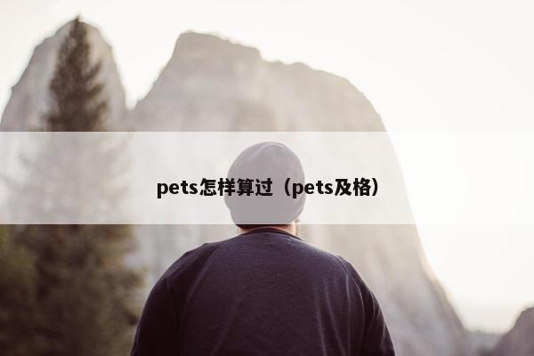 pets怎样算过（pets及格）