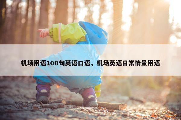机场用语100句英语口语，机场英语日常情景用语