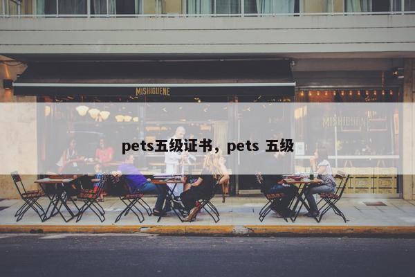 pets五级证书，pets 五级