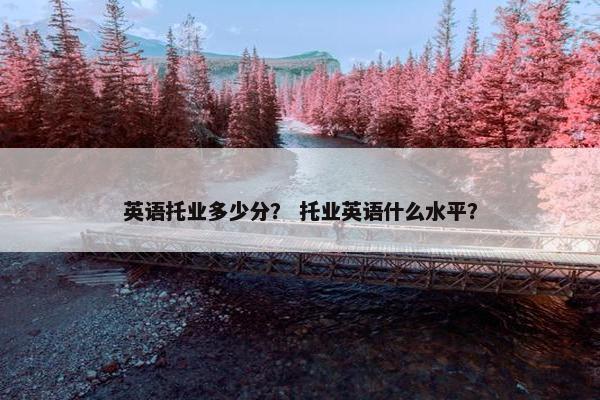 英语托业多少分？ 托业英语什么水平？